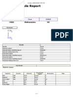 Organic Module Report: 74895 Methanamine NC