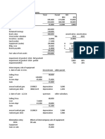 Consolidated Financial Statements and Calculations for P Company