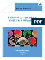 Bacterial Culture Media: Types and Applications: Mlt422: Clinical Microbiology I