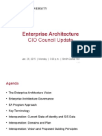 Enterprise Architecture: CIO Council Update