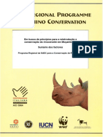 Em Busca de Princípios para A Reintrodução e Conservação Do Rinoceronte em Moçambique Sumário Dos Factores