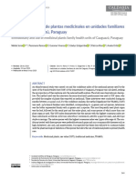 Etnobotánica y Uso de Plantas Medicinales en Unidades Familiares de Salud de Caaguazú, Paraguay