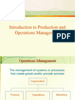 Introduction To Production Management