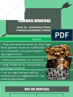 Yamang Mineral at Tubig
