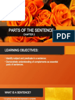 Parts of The Sentence