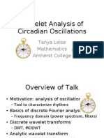 Wavelet Analysis of Circadian Oscillations: Tanya Leise Mathematics Amherst College