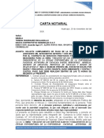 Carta Notarial Pampas Representante Legal Del Consorcio Unat Tercero