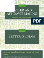Letter and Affidavit Making (Updated)