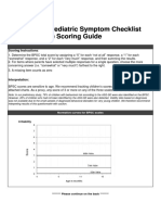 Baby Pediatric Symptom Checklist (BPSC) Scoring Guide Baby Pediatric Symptom Checklist (BPSC) Scoring Guide