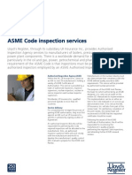 ASME Code Inspection Services: Services To The Energy Sector