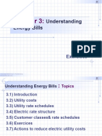 Understanding Energy Bills: Topics Exercises