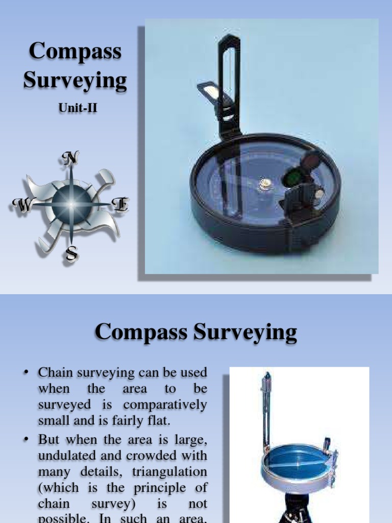 Prismatic Compass in Surveying Techniques | PDF | Compass | Surveying