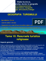 Tema 10. Resursele Turistice Religioase