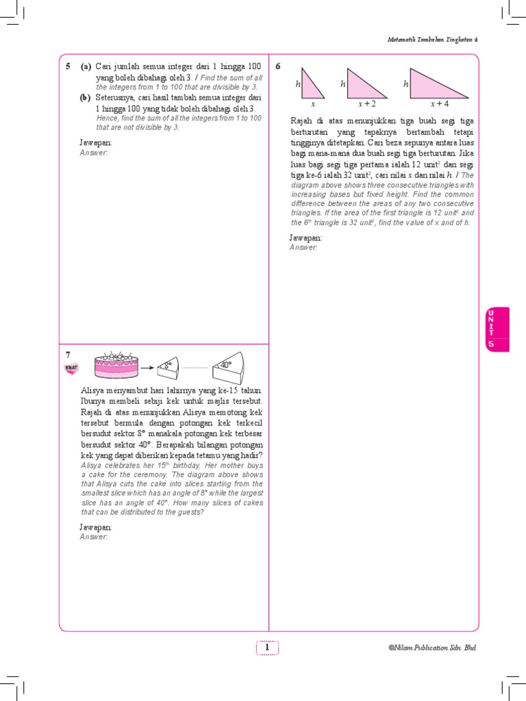 Add Math T4 C5 ST PDF | PDF