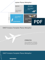 SWOT Analysis Template Planes Metaphor: Weakness