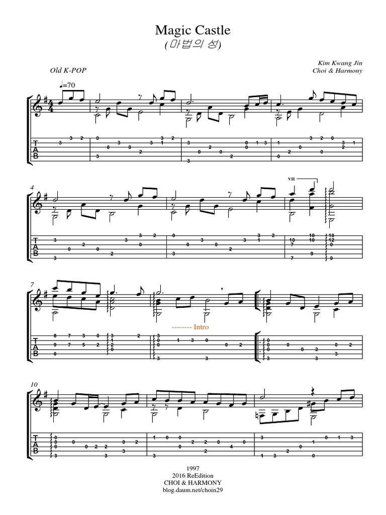 K-POP Magic Castle Sheet Music | PDF