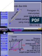 Peragaan Ini, Menunjukan Jarak Titik A Ke B, Adalah Panjang Ruas Garis Yang Menghubungkan Titikakeb