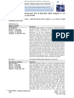 Formulation and Effectiveness Test of Red Beet (Beta Vulgaris L. Var Lubra L) at Cosmetics Lip Scrubs