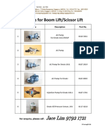 Spare Parts For Boom Lift/Scissor Lift: Jace Lim 9792 1721