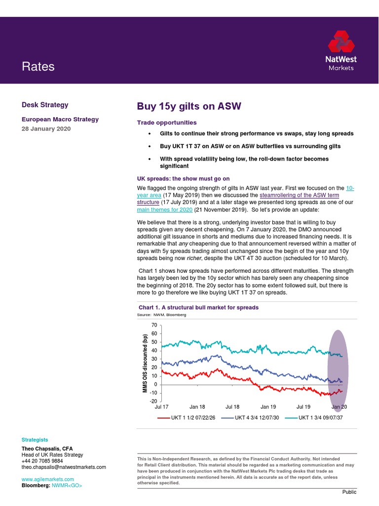 GBP Rates Strategy 28 January 2020 PDF Financial Adviser