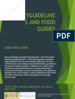 USDA's History of Dietary Guidelines and Food Guides