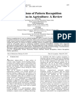 Applications of Pattern Recognition Algorithms in Agriculture - A Review
