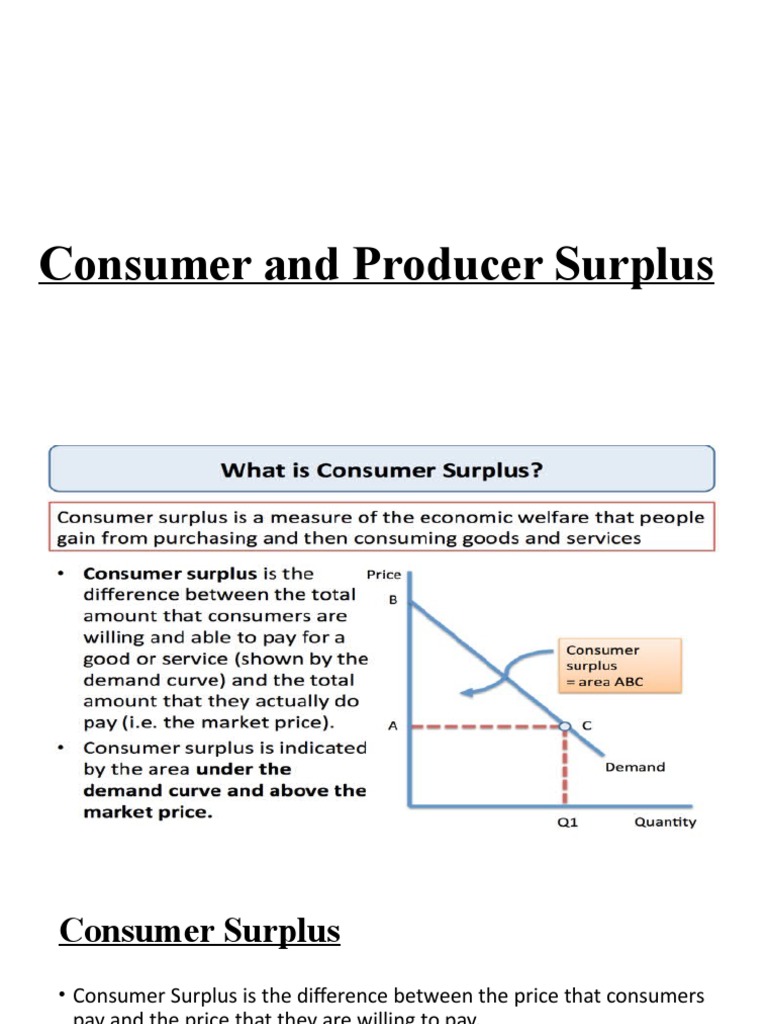 Surplus 3rd Sem Eco 1 | PDF | Economic Surplus | Welfare Economics