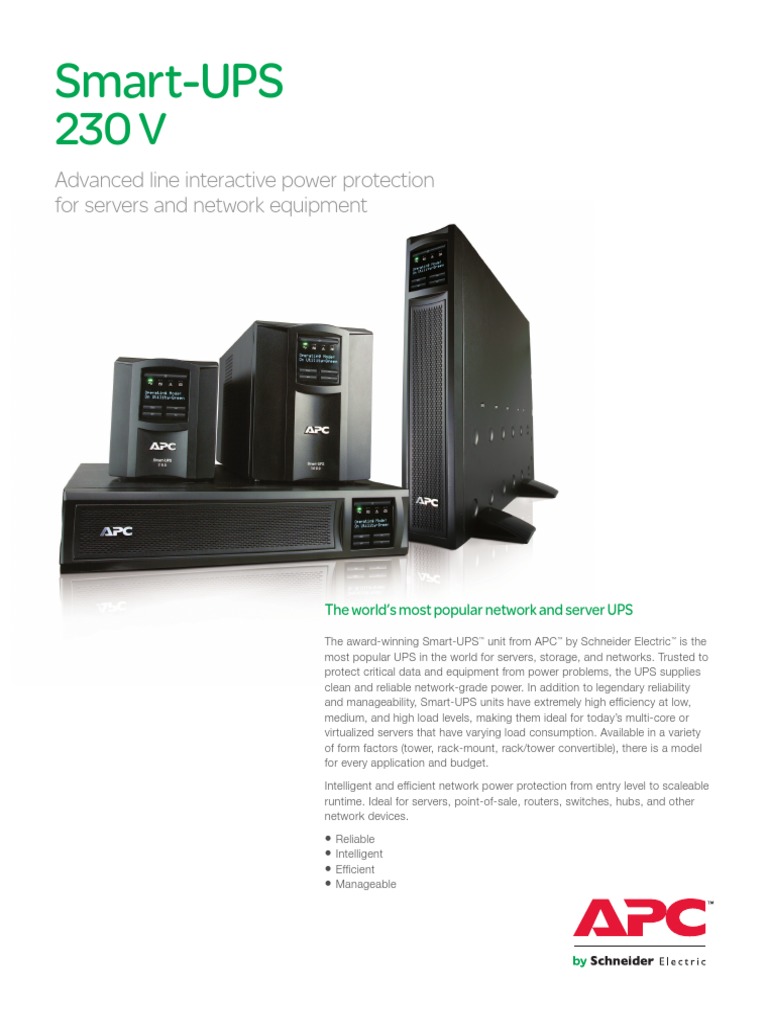 APC UPS - SMT-SMX-Range | PDF | Server (Computing) | Computer Network