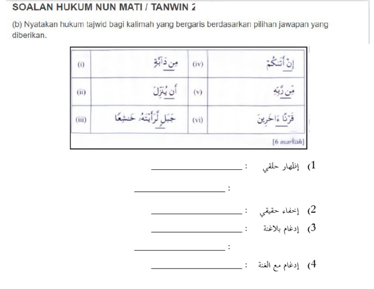 Latihan Tajwid Nun Mati Pdf