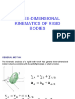 3D Kinematics of Rigid Bodies Motion Analysis