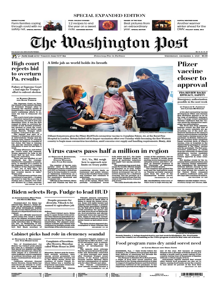 The Washington Post December 09 Pdf Pdf Joe Biden Donald Trump