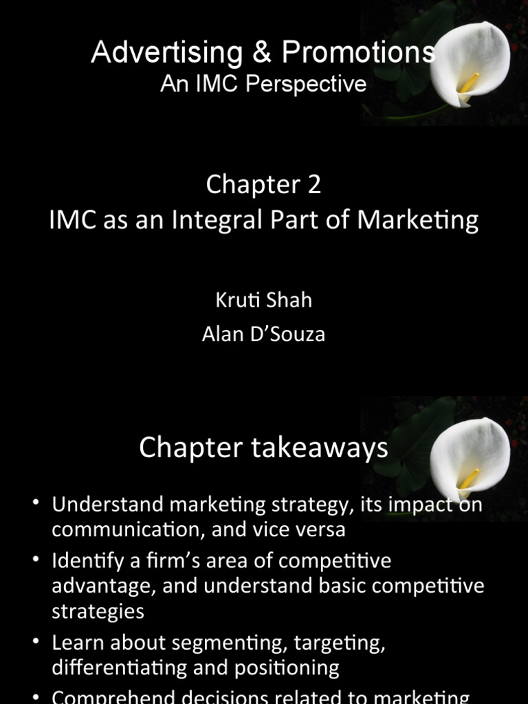 Advertising & Promotions: IMC As An Integral Part of Marketing | PDF ...