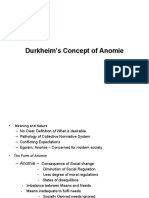Durkheim's Concept of Anomie