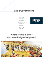 Creating A Government: Who? What? Where? When?
