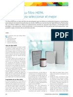 Articulo - Conociendo Su Filtro Hepa Breve Guia para Seleccionar El Mejor PDF