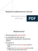Curs 3-5 - Nasterea Modernismului Muzical PDF