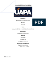 Metodología de La Investigación II Unidad 2 - MÉTODO E INVESTIGACIÓN CIENTÍFICA