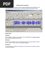 Introduction Audacity