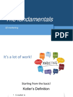 The Fundamentals: of Marketing