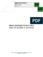 Proc. Excavacion y Zanjas