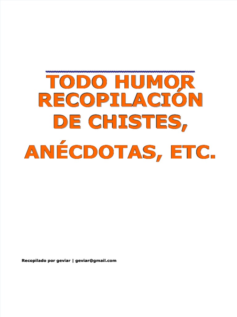 Recopilacion de Chistes. Anecdotas | PDF | Horizonte | Longitud