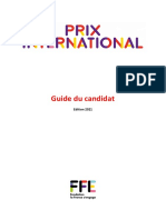 FFE Guide Du Candidat Prix International