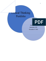 critical thinking portfolio