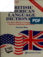 BRITISH-AMERICAN LANGUAGE DICTIONARY - For More Effective Communication Between Americans and Britons