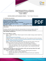 Activity Guide and Evaluation Rubric - Task 8 Open Discussion