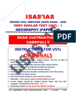 GEOGRAPHY - VST - 1 _PAPER - II_