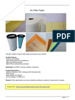 High-Quality Air Filter Paper for Vehicles & Machinery