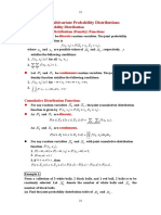 2.2. Multivariate Probability Distributions: Joint Probability Distribution (Density) Function