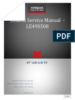 Hitachi Service Manual LE49S508: 49" Led LCD TV