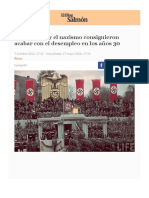 Cómo Hitler y el nazismo consiguieron acabar con el desempleo en los años 30